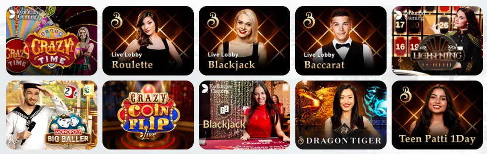 Juegos de casino en vivo CHILLBET CASINO